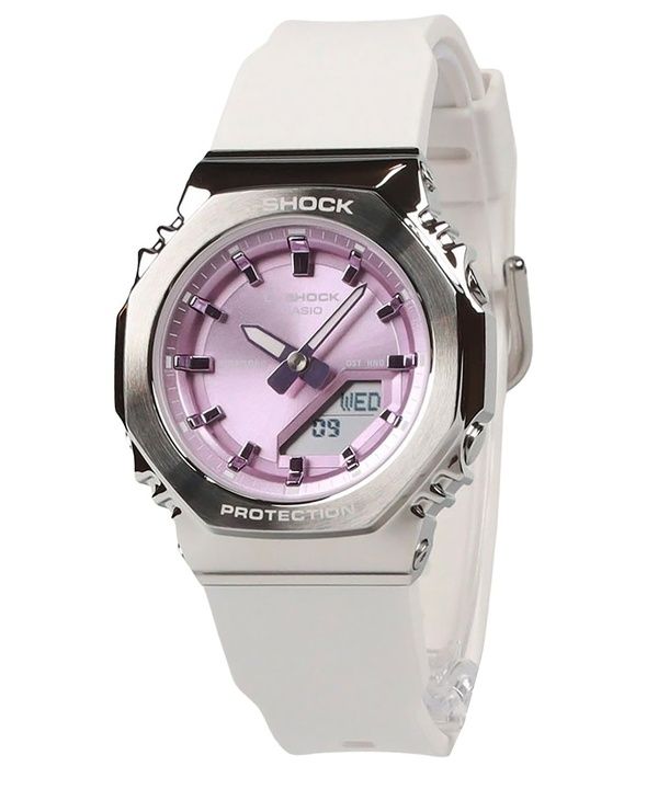 Casio G-Shock Analog Digital Bio-baseret harpiksrem Pink Dial Quartz GM-S2110-7A6 200M dameur