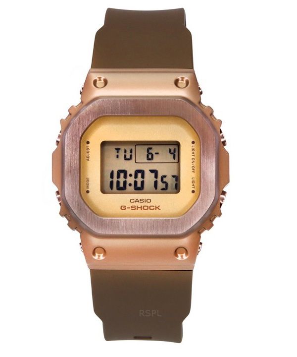 Casio G-Shock digital brun ionbelagt bezel biobaseret harpiksbånd Quartz GM-S5600UBR-5 200M dameur