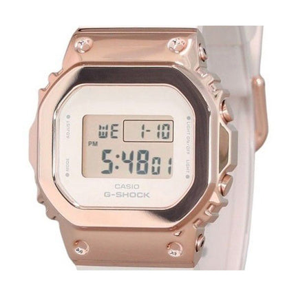 Casio G-Shock Digital Pink Guld Ionbelagt Bezel Resin Rem Quartz GM-S5600UPG-4 200M dameur