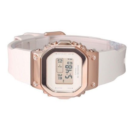 Casio G-Shock Digital Pink Guld Ionbelagt Bezel Resin Rem Quartz GM-S5600UPG-4 200M dameur