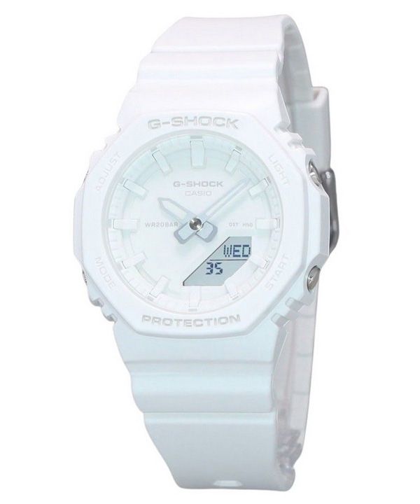 Casio G-Shock Analog Digital Resin Rem White Dial Quartz GMA-P2100-7A 200M dameur