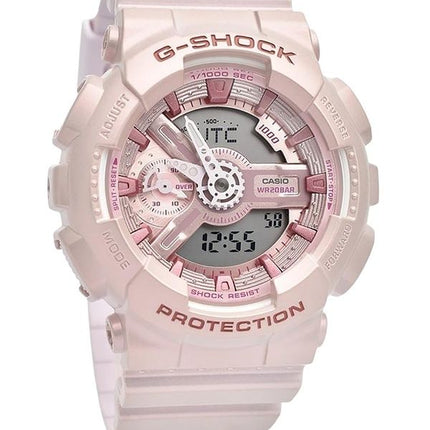 Casio G-Shock Analog Digital Bio-baseret Resin Pink Dial Quartz GMA-S110ST-4A 200M dameur