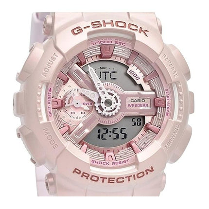 Casio G-Shock Analog Digital Bio-baseret Resin Pink Dial Quartz GMA-S110ST-4A 200M dameur