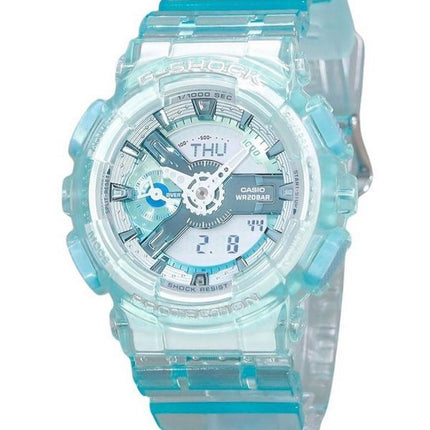 Casio G-Shock Analog Digital Virtual Worlds Gennemskinnelig Lyseblå Flerfarvet Urskive Quartz GMA-S110VW-2A 200M Dameur