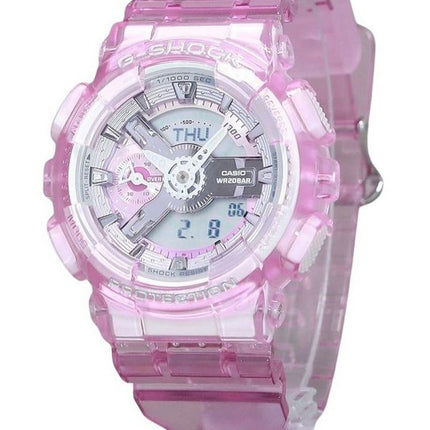 Casio G-Shock Analog Digital Virtual Worlds Translucent Pink Multicolor Urskive Quartz GMA-S110VW-4A 200M dameur