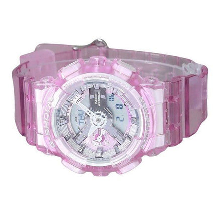 Casio G-Shock Analog Digital Virtual Worlds Translucent Pink Multicolor Urskive Quartz GMA-S110VW-4A 200M dameur