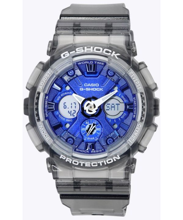 Casio G-Shock Translucent Grey Analog Digital Quartz GMA-S120TB-8A 200M dameur