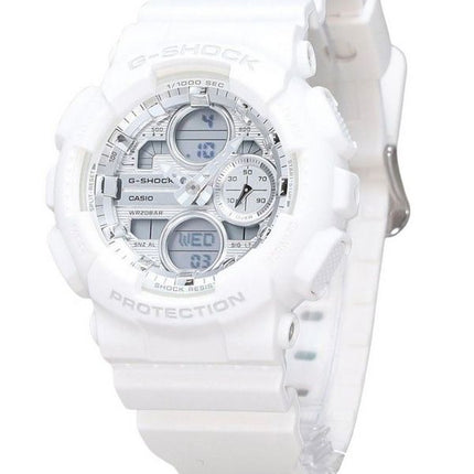 Casio G-Shock Analog Digital Bio Baseret Hvid Resin Rem Sølv Urskive Quartz GMA-S140VA-7A 200M Dameur