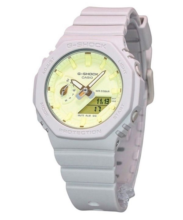 Casio G-Shock Nature&#39,s Color Series Analog Digital Yellow Dial Quartz GMA-S2100NC-4A 200M dameur