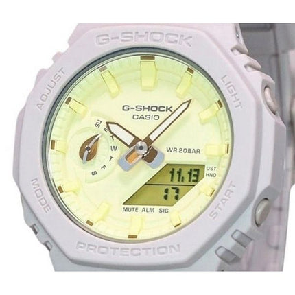 Casio G-Shock Nature&#39,s Color Series Analog Digital Yellow Dial Quartz GMA-S2100NC-4A 200M dameur