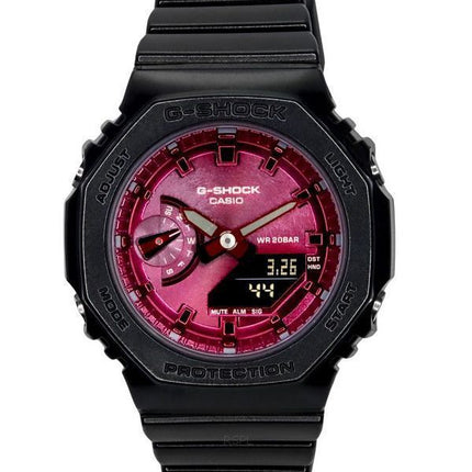 Casio G-Shock Analog Digital Resin Rem Burgundy Dial Quartz GMA-S2100RB-1A 200M dameur