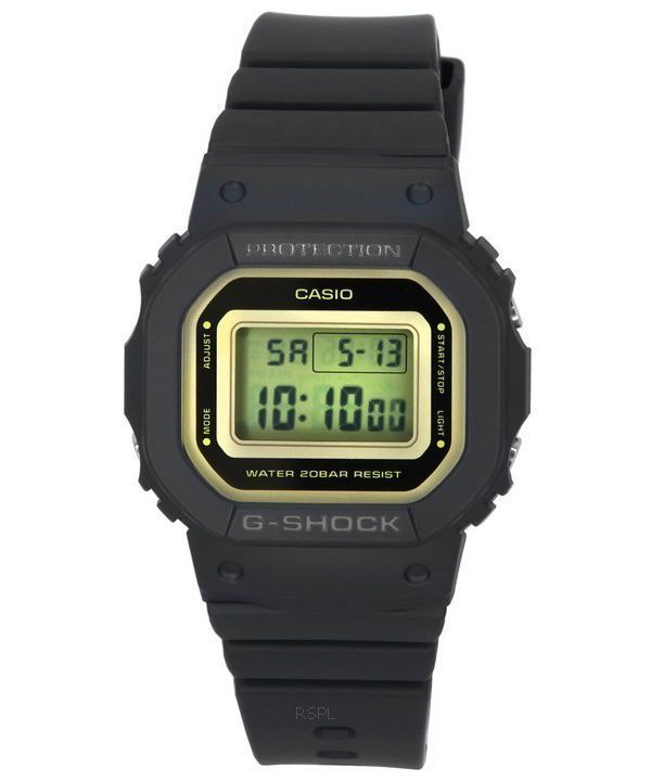 Casio G-Shock Digital Resin Rem Quartz GMD-S5600-1 GMDS5600-1 200M dameur