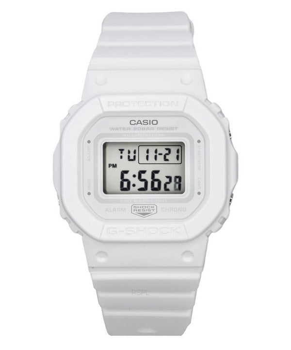 Casio G-Shock Digital White Resin Rem White Dial Quartz GMD-S5600BA-7 200M dameur