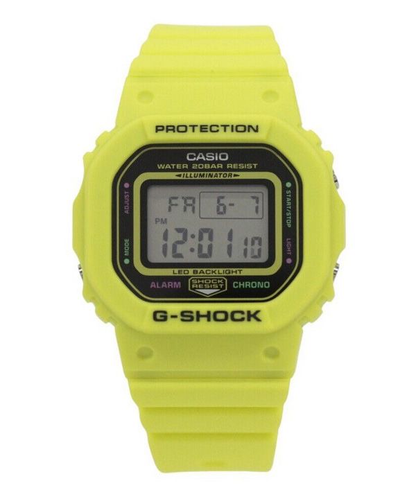 Casio G-Shock Energy Pack Series Digital Yellow Bio Based Resin Strap Quartz GMD-S5600EP-9 200M dameur