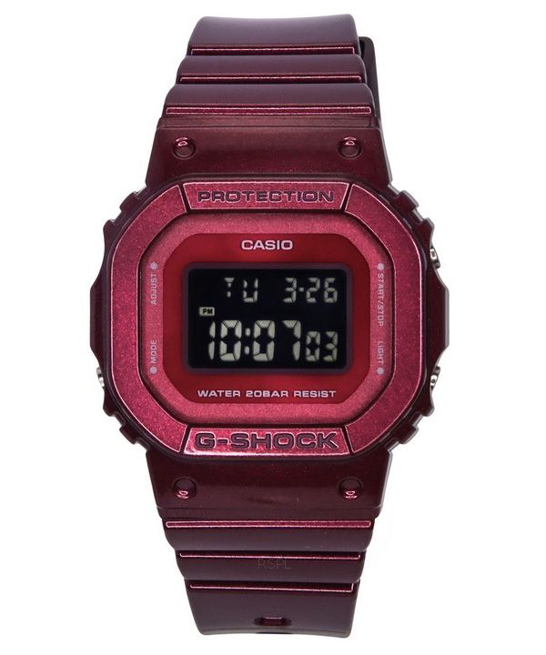 Casio G-Shock Digital Resin Rem Quartz GMD-S5600RB-4 200M dameur