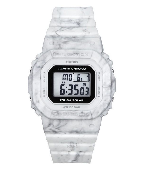 Casio G-Shock Digital Hvid Bio-baseret Resin Strap Tough Solar GMS-S5600RT-7 200M dameur