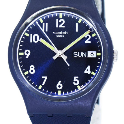 Swatch originaler Sir blå kvarts GN718 Unisex ur