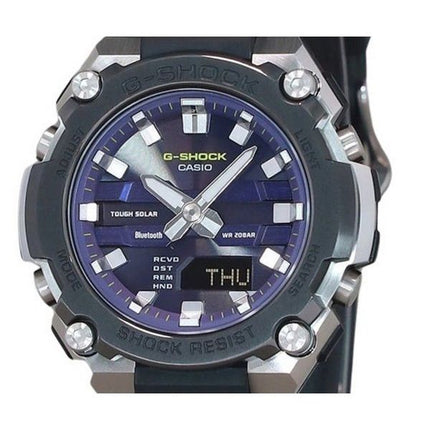 Casio G-Shock G-Steel Analog Digital Smartphone Link Bluetooth Blue Dial Solar GST-B600A-1A6 200M herreur