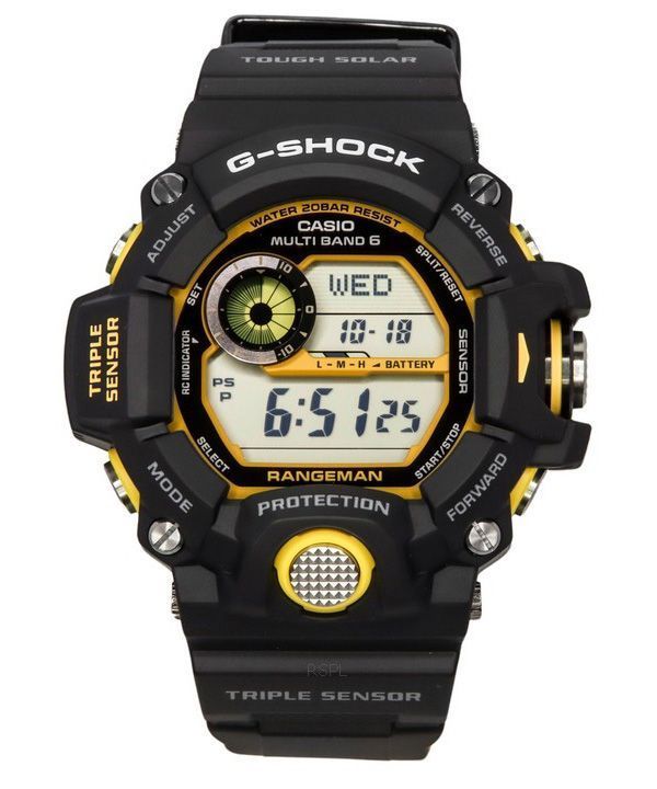 Casio G-Shock Master Of G-Land Rangeman Digital Black Resin Strap Solar GW-9400Y-1 200M herreur