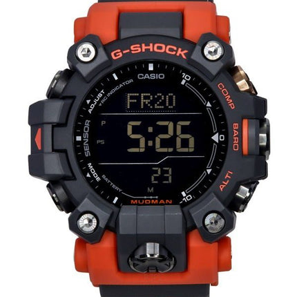 Casio G-Shock Mudman Master Of G-Land Digital Orange And Black Resin Strap Solar GW-9500-1A4 200M herreur