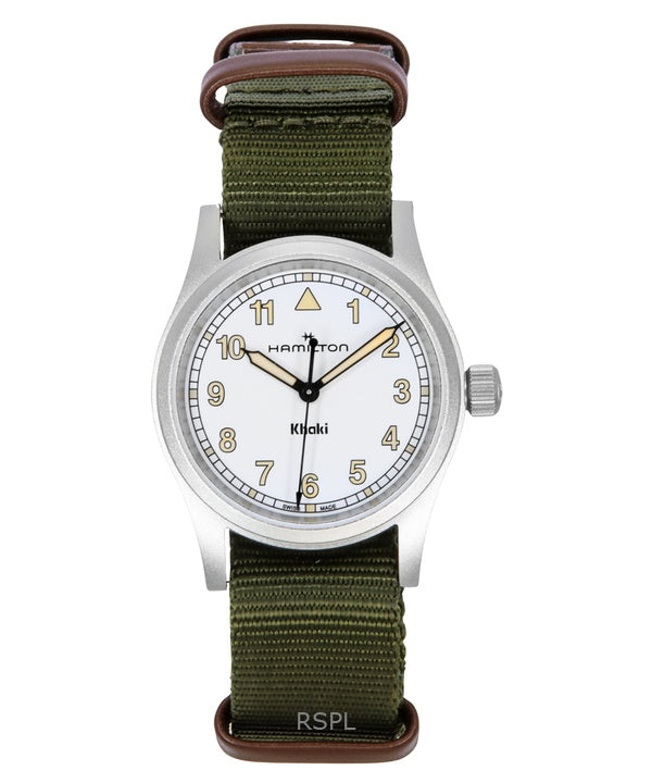 Hamilton Khaki Field Tekstilrem White Dial Quartz H69301910 Unisex Ur