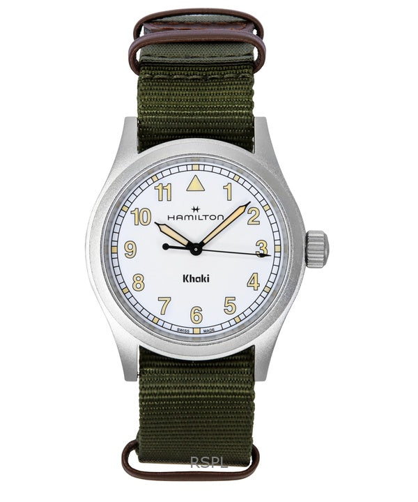 Hamilton Khaki Field Tekstilrem White Dial Quartz H69401910 Unisex Ur