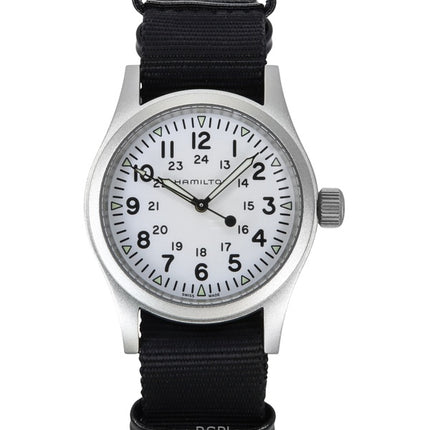 Hamilton Khaki Field Tekstilrem White Dial Automatisk H69439910 Herreur