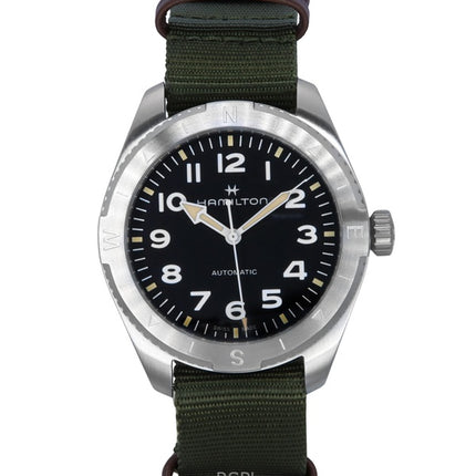 Hamilton Khaki Field Expedition Tekstilrem Sort Urskive Automatisk H70315931 100M unisex ur