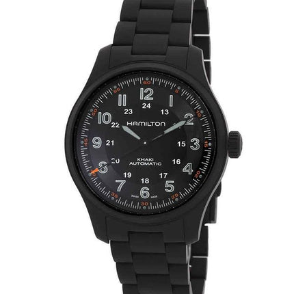 Hamilton Khaki Field Titanium Black Dial Automatisk H70665130 100M herreur