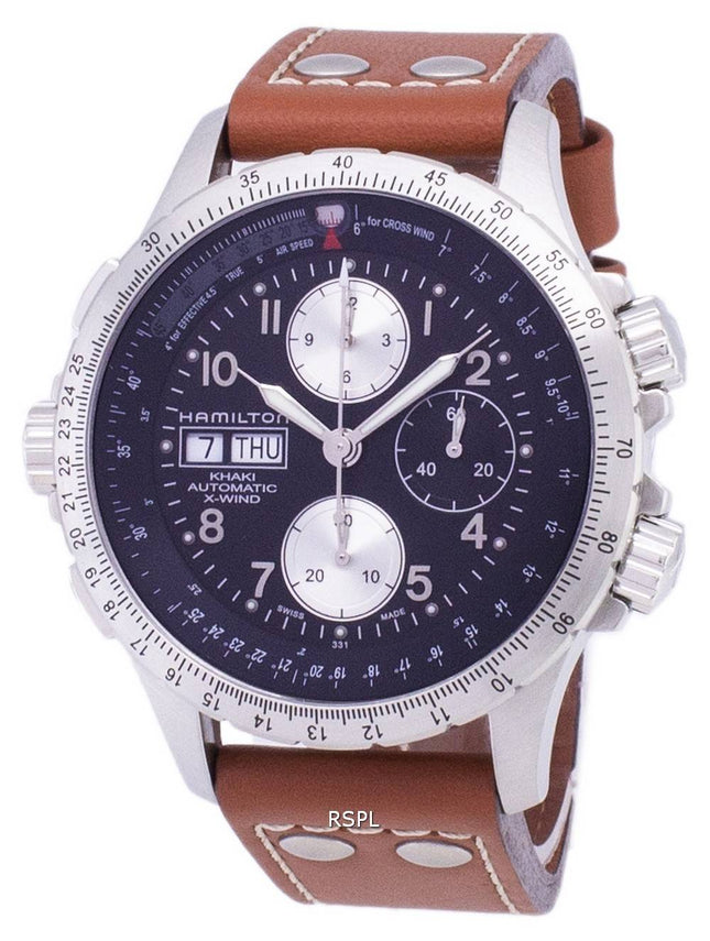 Hamilton Khaki X-vind automatiske Chronograph H77616533 Herre ur