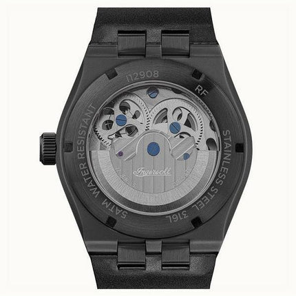 Ingersoll The Broadway Moonphase Dual Time Black Skeleton Dial Automatisk I12908 herreur