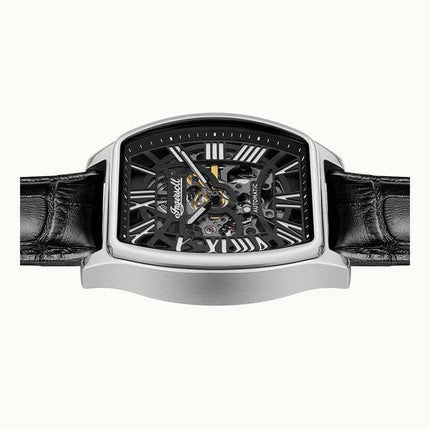 Ingersoll The California Læderrem Skeleton Black Dial Automatisk I14202 herreur