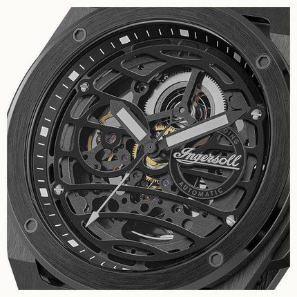 Ingersoll The Springfield Black Skeleton Dial Automatisk I15201 herreur