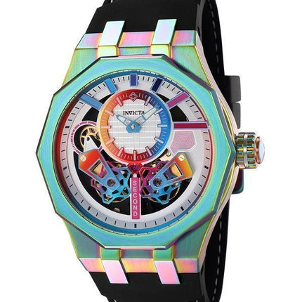 Invicta Specialty Silikonerem Multicolor Urskive Automatisk 43199 100M herreur