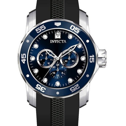 Invicta Pro Diver Scuba GMT Silikonerem Blue Dial Quartz 45722 50M herreur