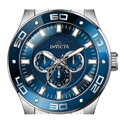 Invicta Pro Diver Scuba GMT rustfrit stål Blue Dial Quartz 45757 100M herreur