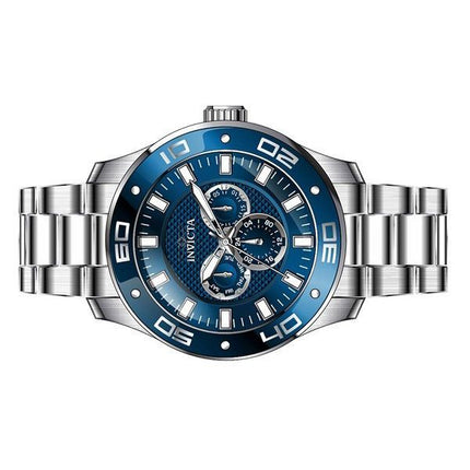 Invicta Pro Diver Scuba GMT rustfrit stål Blue Dial Quartz 45757 100M herreur