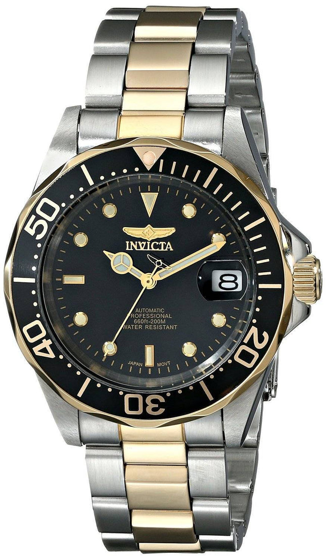 Invicta Pro driveren automatisk sort urskive INV8927/8927 Herreur