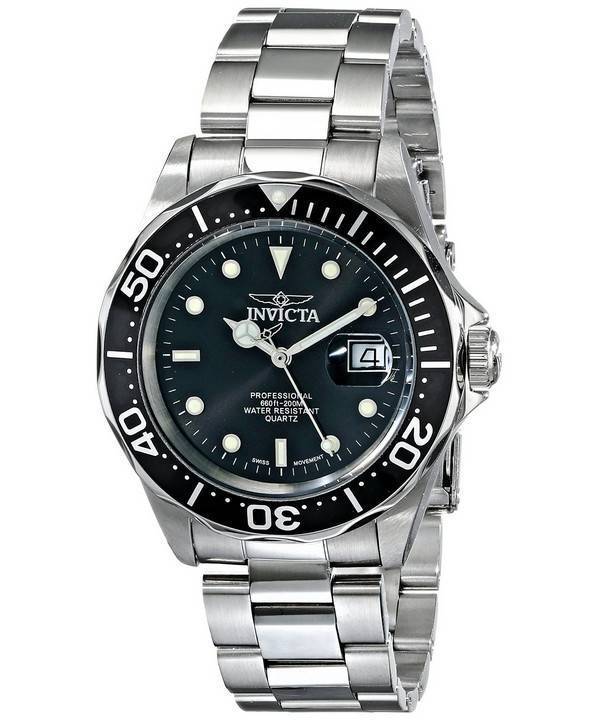 Invicta Pro Diver 200M Quartz Black Dial INV9307/9307 Herreur