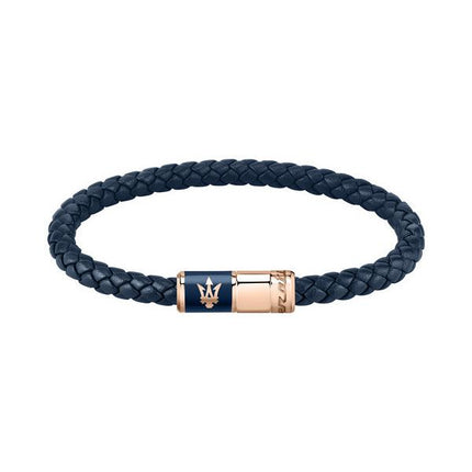 Maserati Jewels genbrugslæder og rustfrit stål armbånd JM222AVE09 til mænd