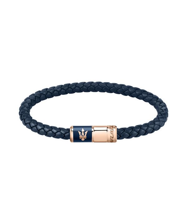 Maserati Jewels genbrugslæder og rustfrit stål armbånd JM222AVE09 til mænd