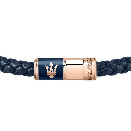 Maserati Jewels genbrugslæder og rustfrit stål armbånd JM222AVE09 til mænd