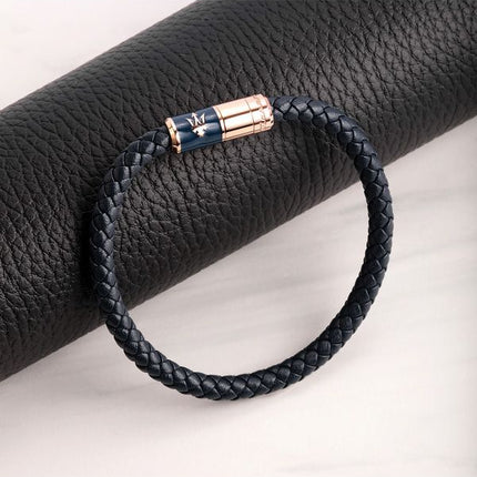 Maserati Jewels genbrugslæder og rustfrit stål armbånd JM222AVE09 til mænd