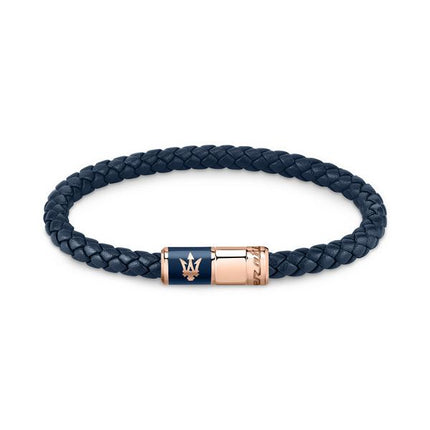 Maserati Jewels genbrugslæder og rustfrit stål armbånd JM222AVE09 til mænd