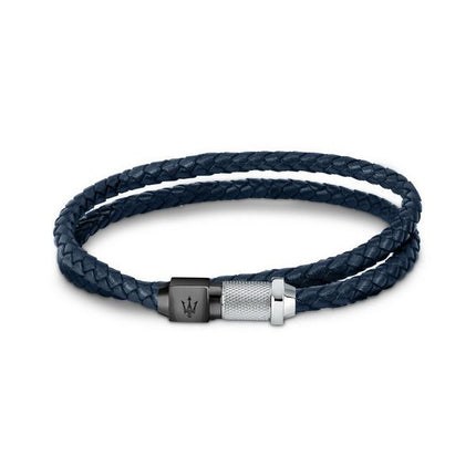 Maserati Jewels genbrugslæder og rustfrit stål armbånd JM223AVE19 til mænd