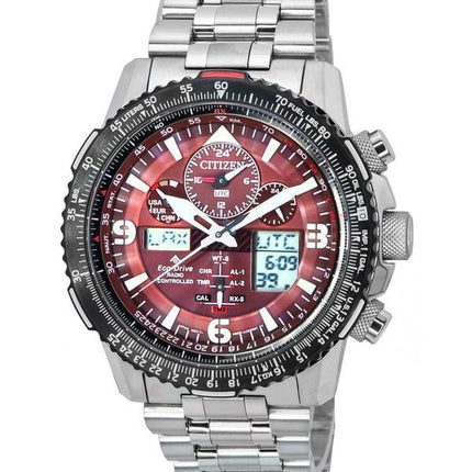 Citizen Promaster Skyhawk Perpetual Calendar Red Dial Eco-Drive JY8086-89X 200M herreur