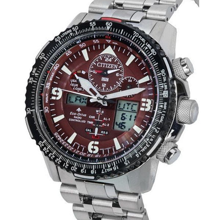 Citizen Promaster Skyhawk Perpetual Calendar Red Dial Eco-Drive JY8086-89X 200M herreur