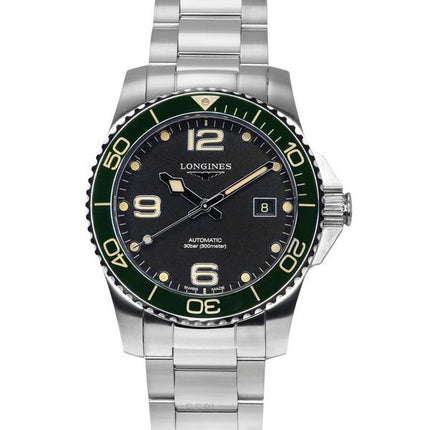 Longines HydroConquest Stainless Steel Black Dial Automatic Diver&#39,s L3.781.4.05.6 300M herreur