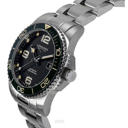 Longines HydroConquest Stainless Steel Black Dial Automatic Diver&#39,s L3.781.4.05.6 300M herreur