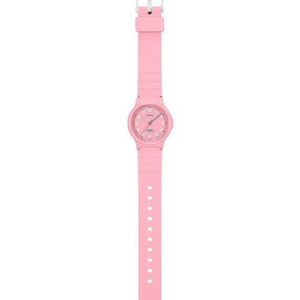 Casio Pop Analog Pink Bio-baseret harpiksrem Pink Urskive Quartz LQ-24B-4B dameur